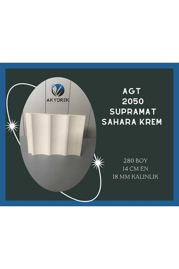 Akyürek 2050 Supramat Sahara Krem Dekor Profil Duvar Kaplama Lambri