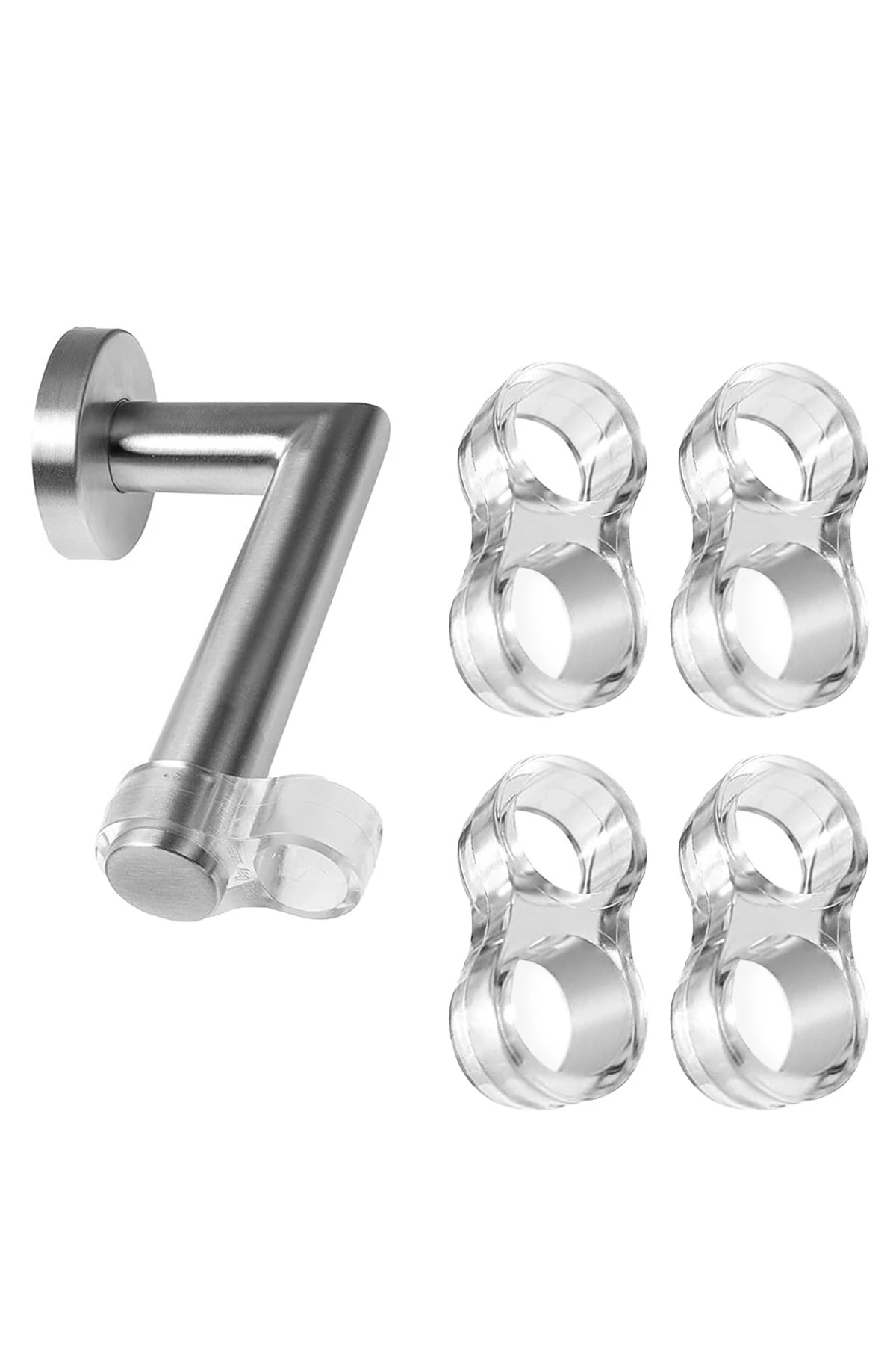 Şeffaf Silikon Kapı Durdurucu Stoper | Kapı Kolu Duvar Koruyucu ve Pencere Tamponu 1 adet