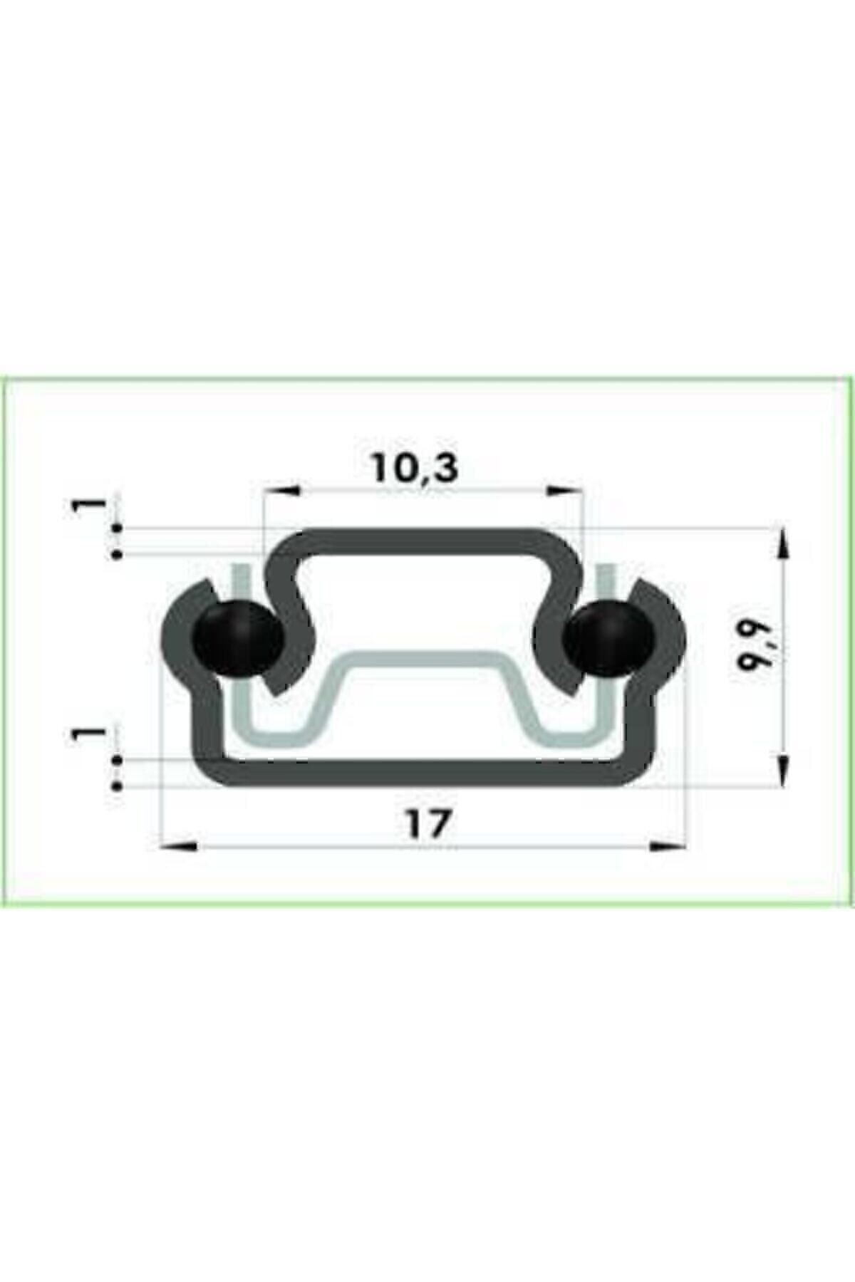 17mm 35cm Teleskopik Ray Çekmece Kızağı Çekmece Rayı (17X342) Vida Dahil