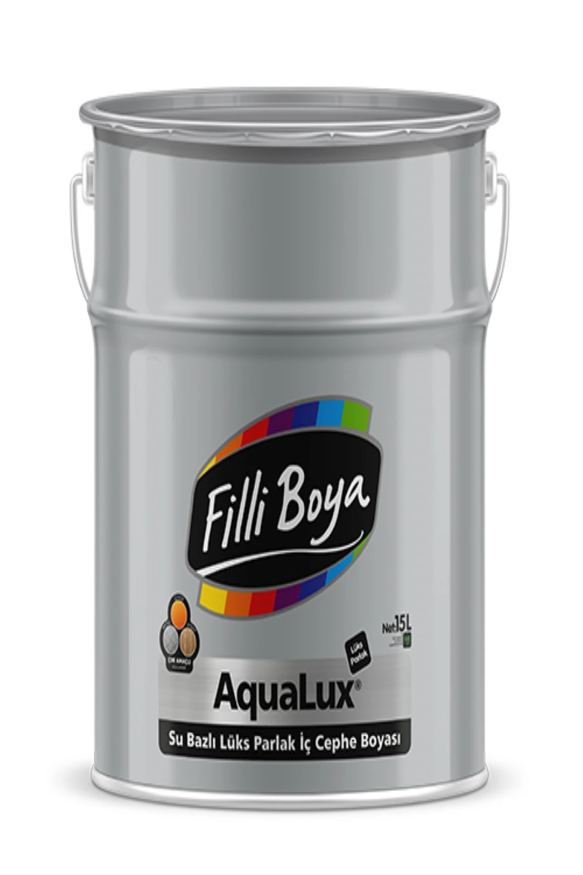 Filli Aqua Lüx Su Bazlı Parlak Boya 15 L Beyaz