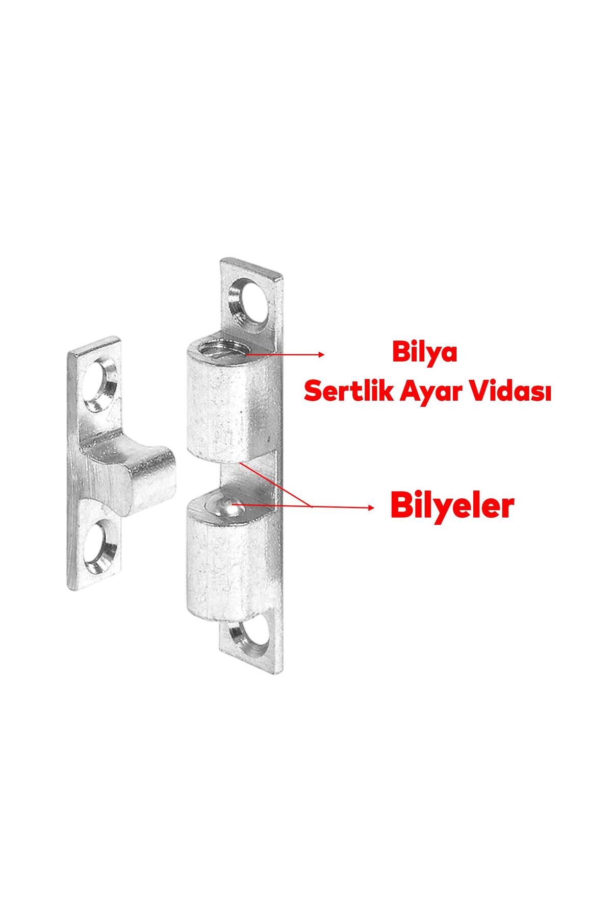 OZKUVVET Metal bilyeli çıt çıt tutacak seti, mobilya ve dolaplar için şık ve dayanıklı.