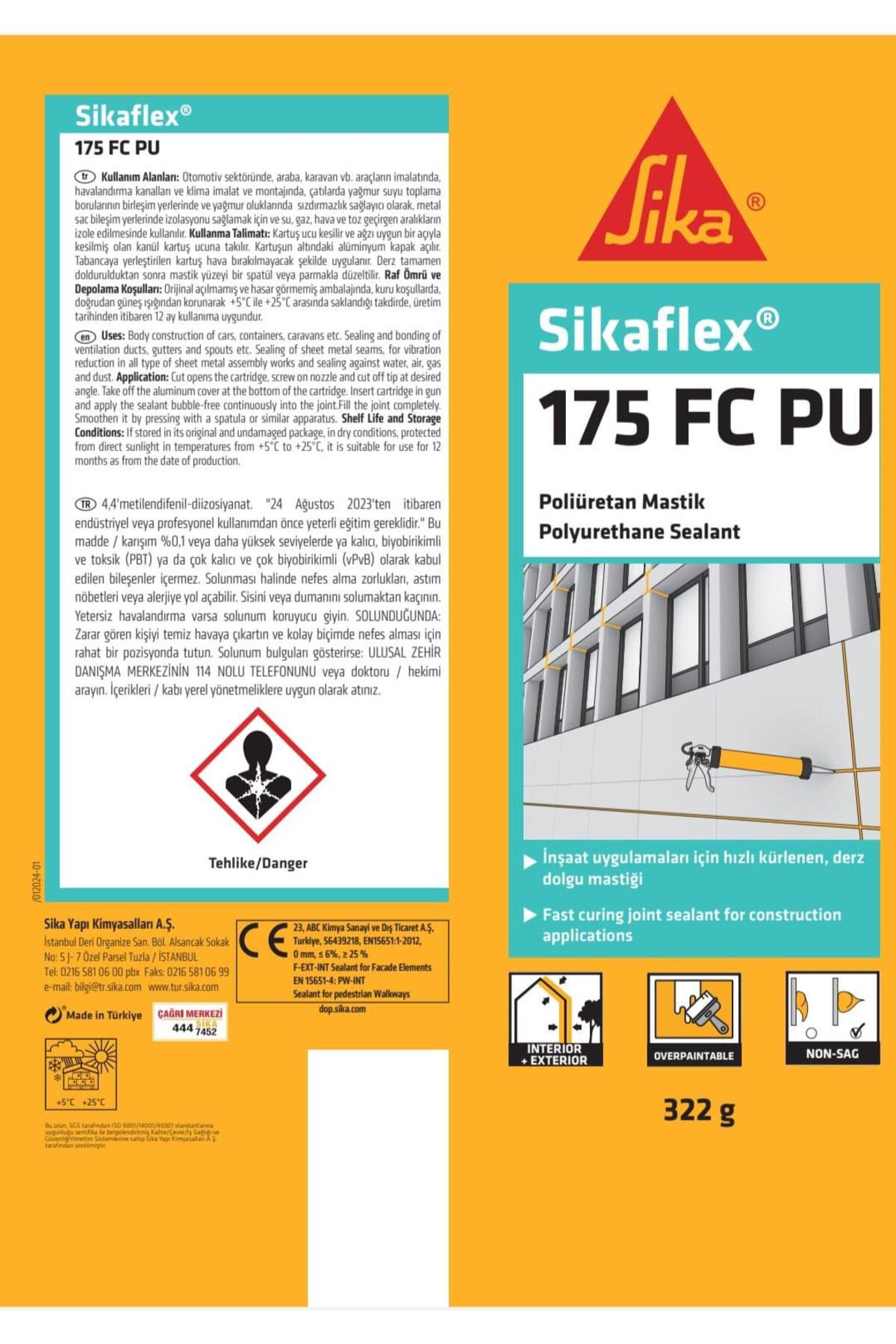 SİKA ABC 915 PU MASTİK GRİ 280 ML