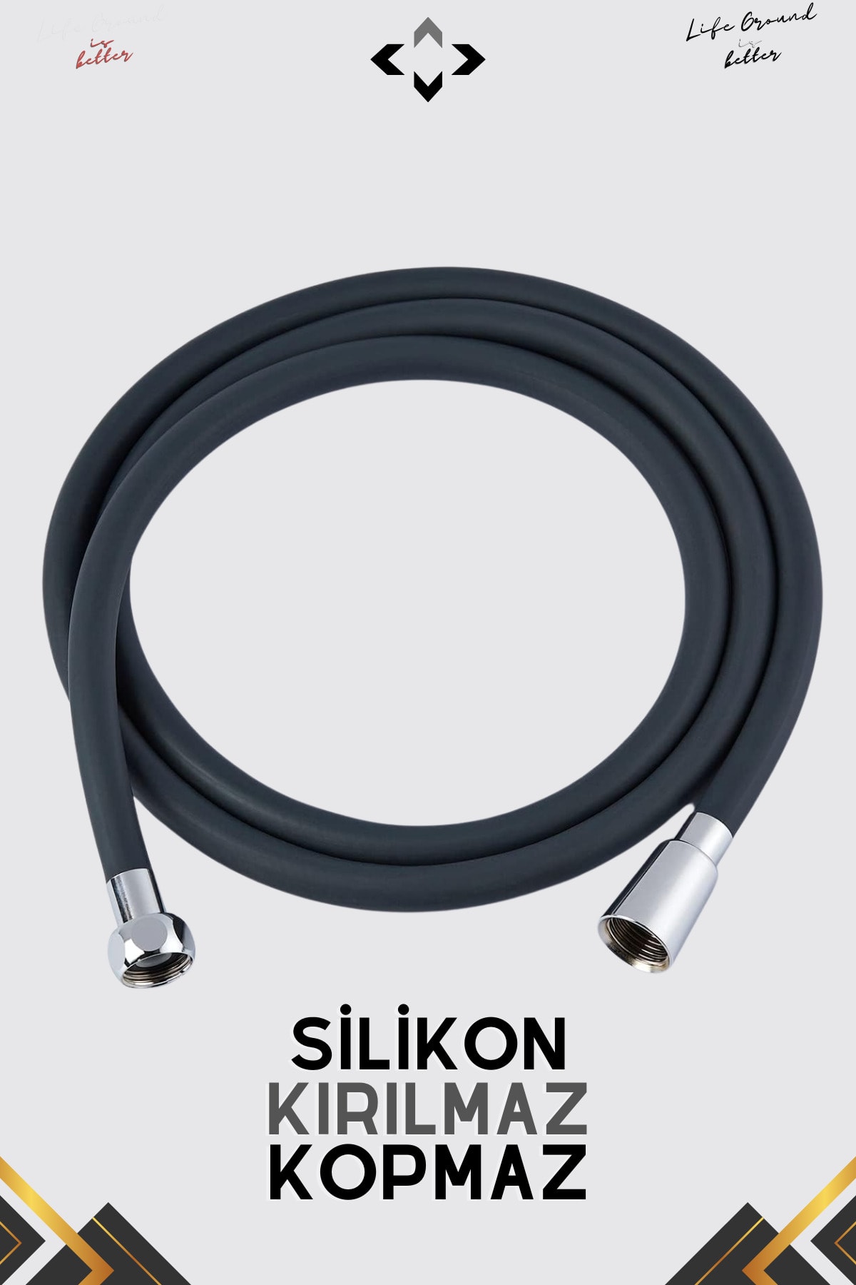 Trench Abs Shower Set Basınçlı Su Tasarruflu Modern Minimal Duş Başlığı Silikon Duş Hortumu Duş Seti