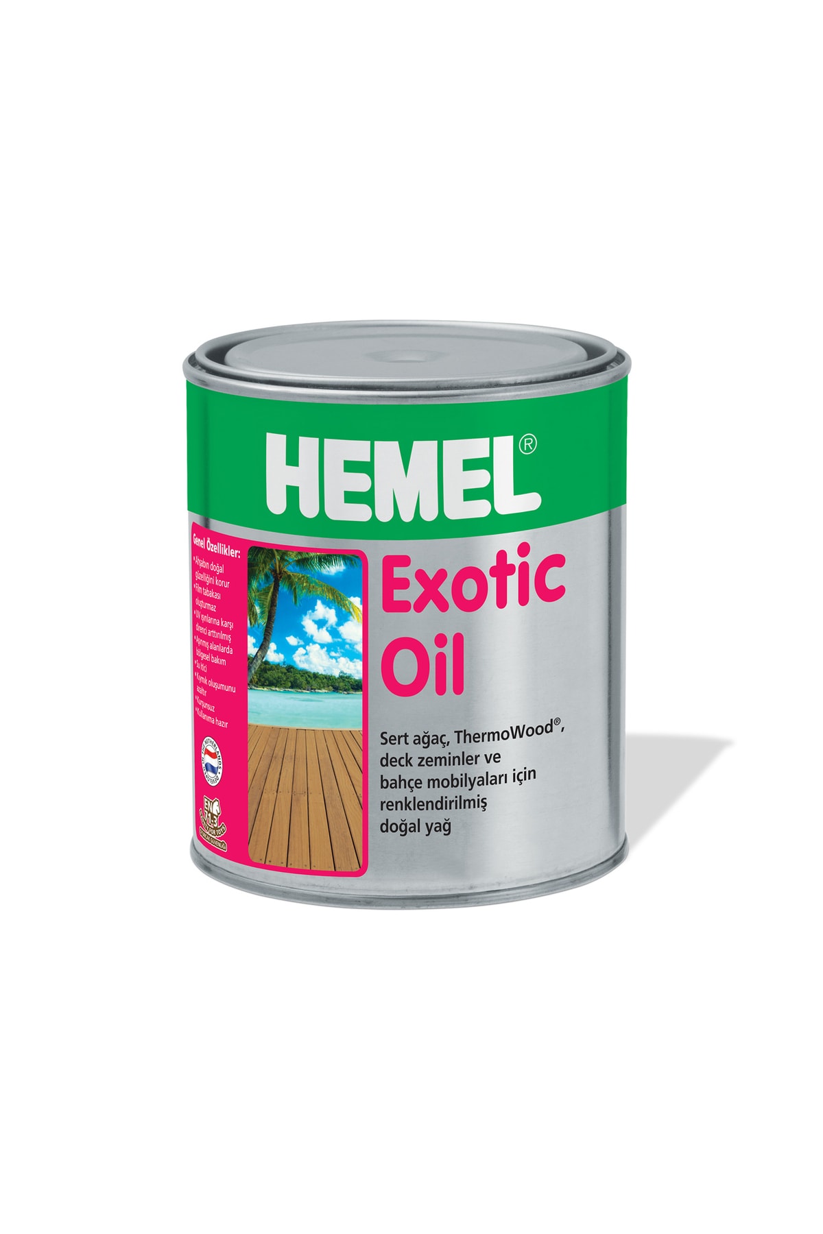 Exotic Oil - Bahçe Mobilyaları Için Doğal Yağ Brown-15 Lt