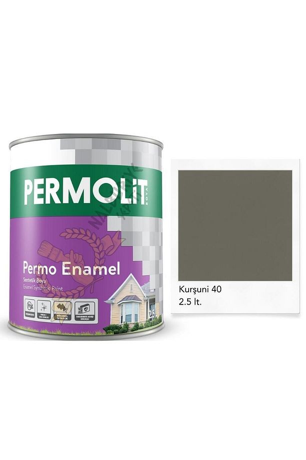Enamel Sentetik Yağlı Boya KURŞUNİ GRİ 2.5 Lt.