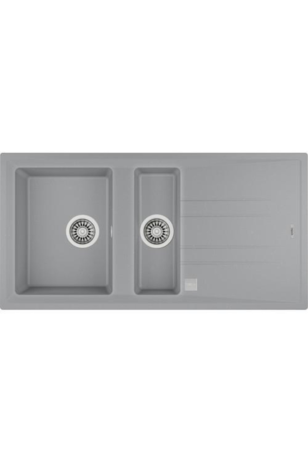 Stone 60 B-tg Metalik Gri Granit Mutfak Evyesi