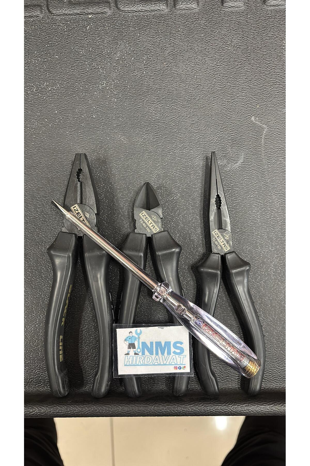 Black Line Usta Seti 180Pense 160YanKeski 180Kargaburun 190 K.Kalemi Seti 4 Parça NMS HRDVAT