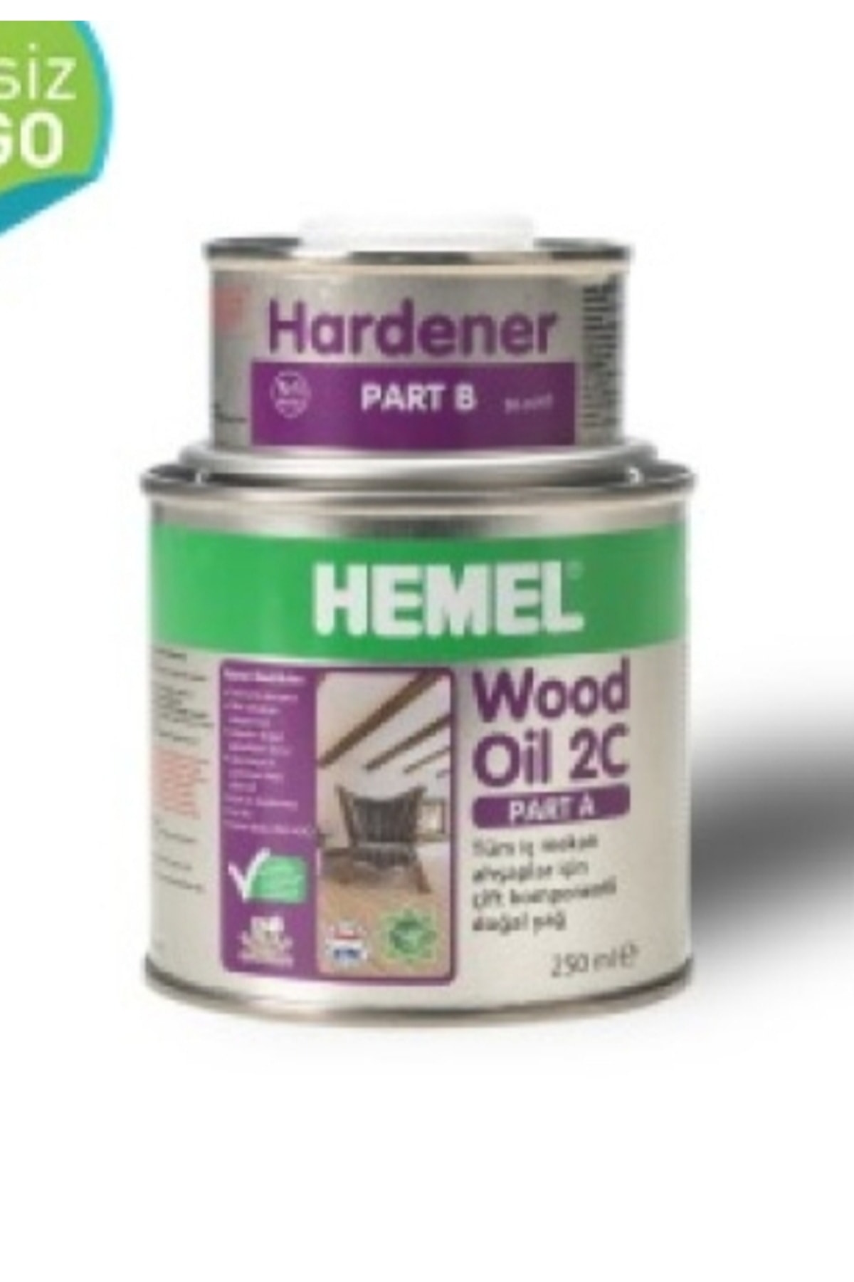 WOOD OİL 2C AHŞAPLAR İÇİN ÇİFT KOMPENATLI YAĞ  0,300L