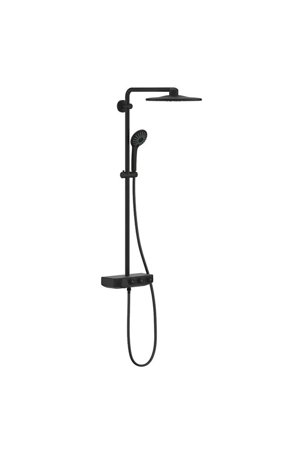 Euphoria Smartcontrol System 310 Duo Duvara Monte Termostatik Bataryalı Duş Sistemi Phantom Bl