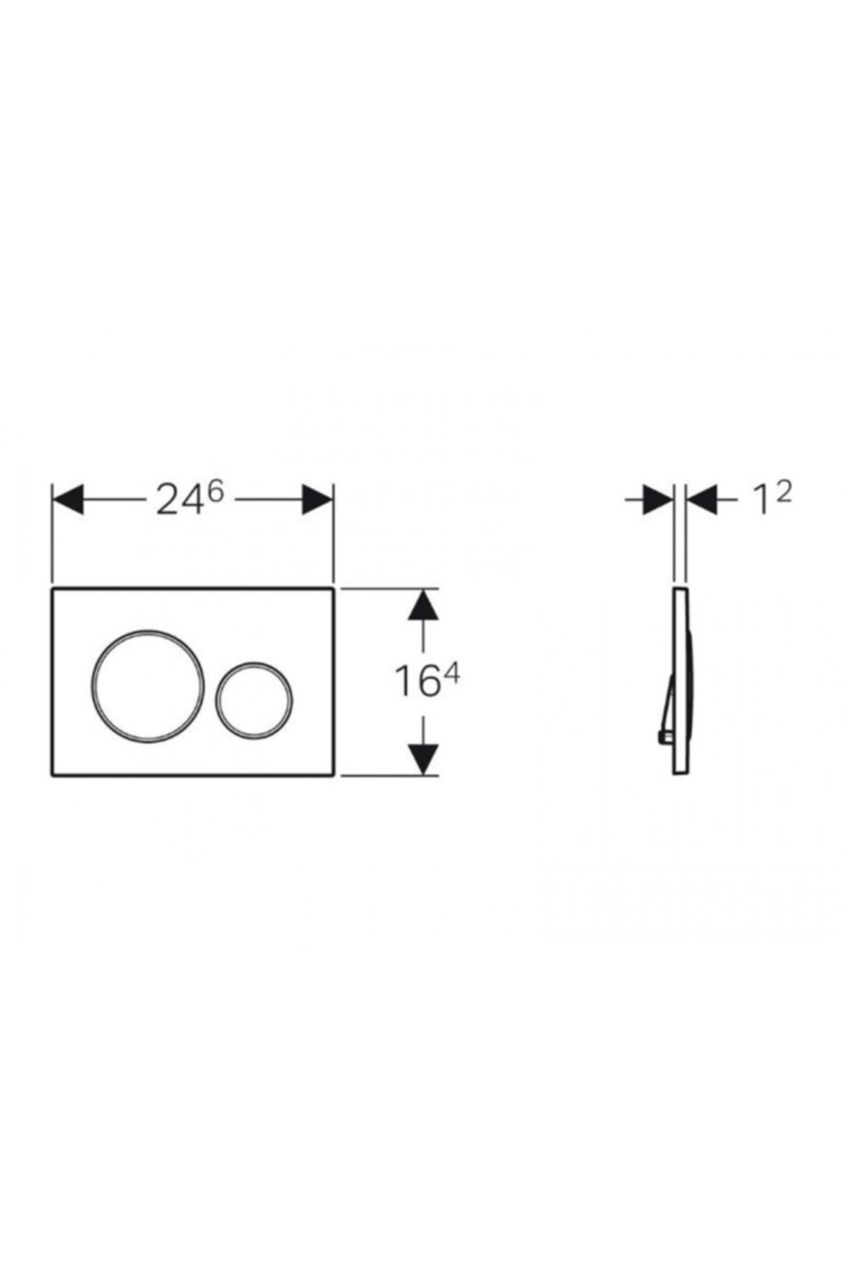 115.882.kh.1 Gb Kumanda Kapağı Sigma20 - Çift Basmalı, Parlak/mat/parlak