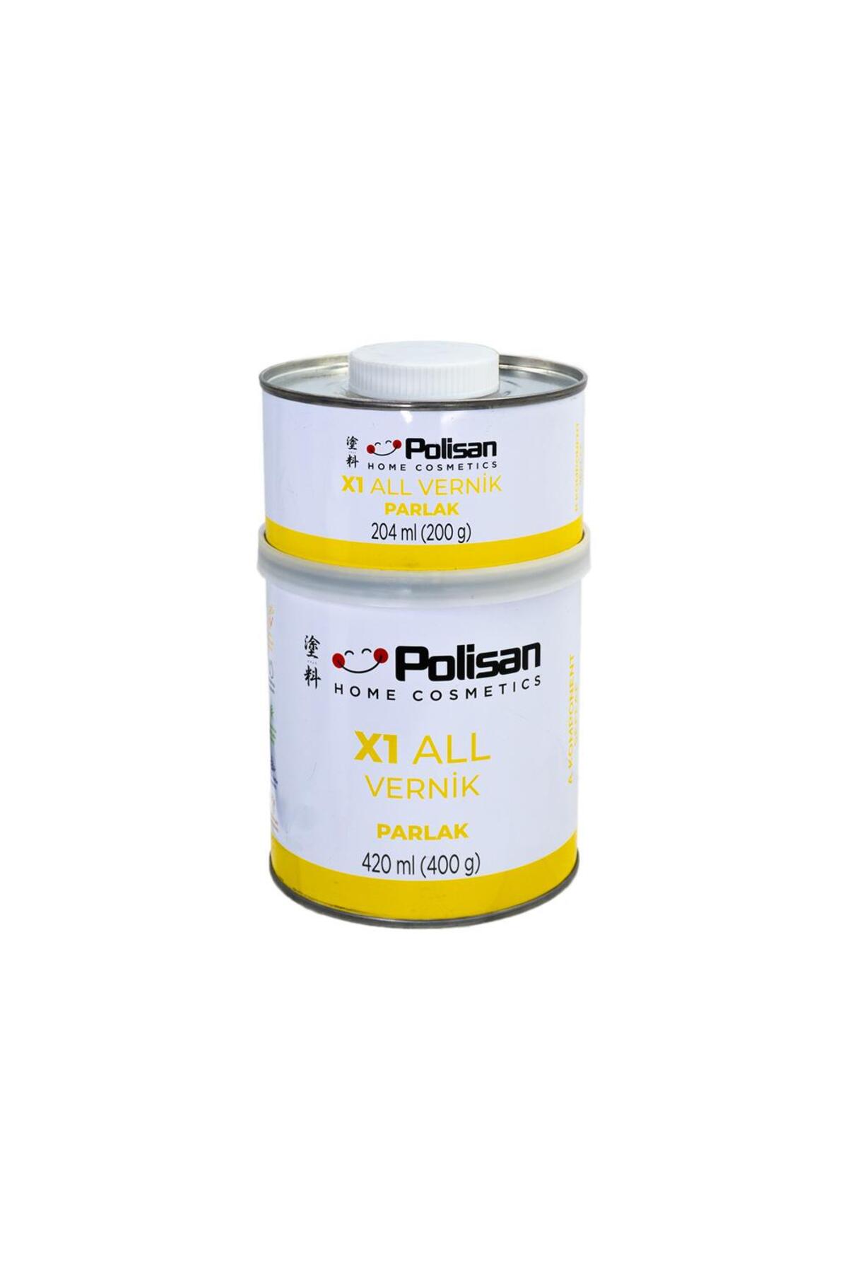 X1 All Vernik PARLAK Şeffaf Çift Bileşenli 0.6 Kg