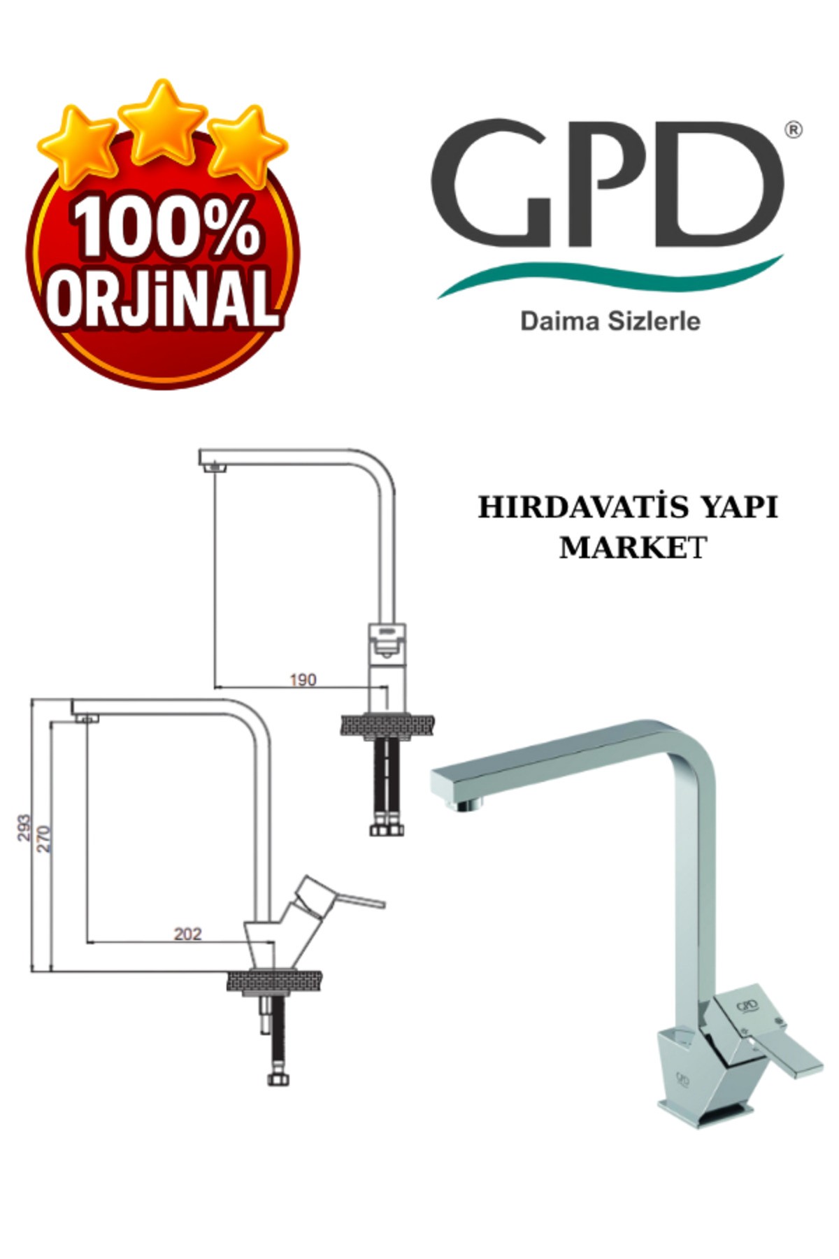 Tulio MTE135 Tek Gövde Eviye Bataryası