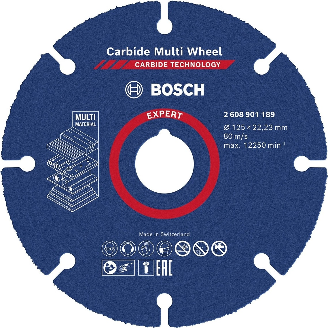Expert Carbide Multi Wheel 125 Mm, 22,23 mm Kesici Disk - 2608901189