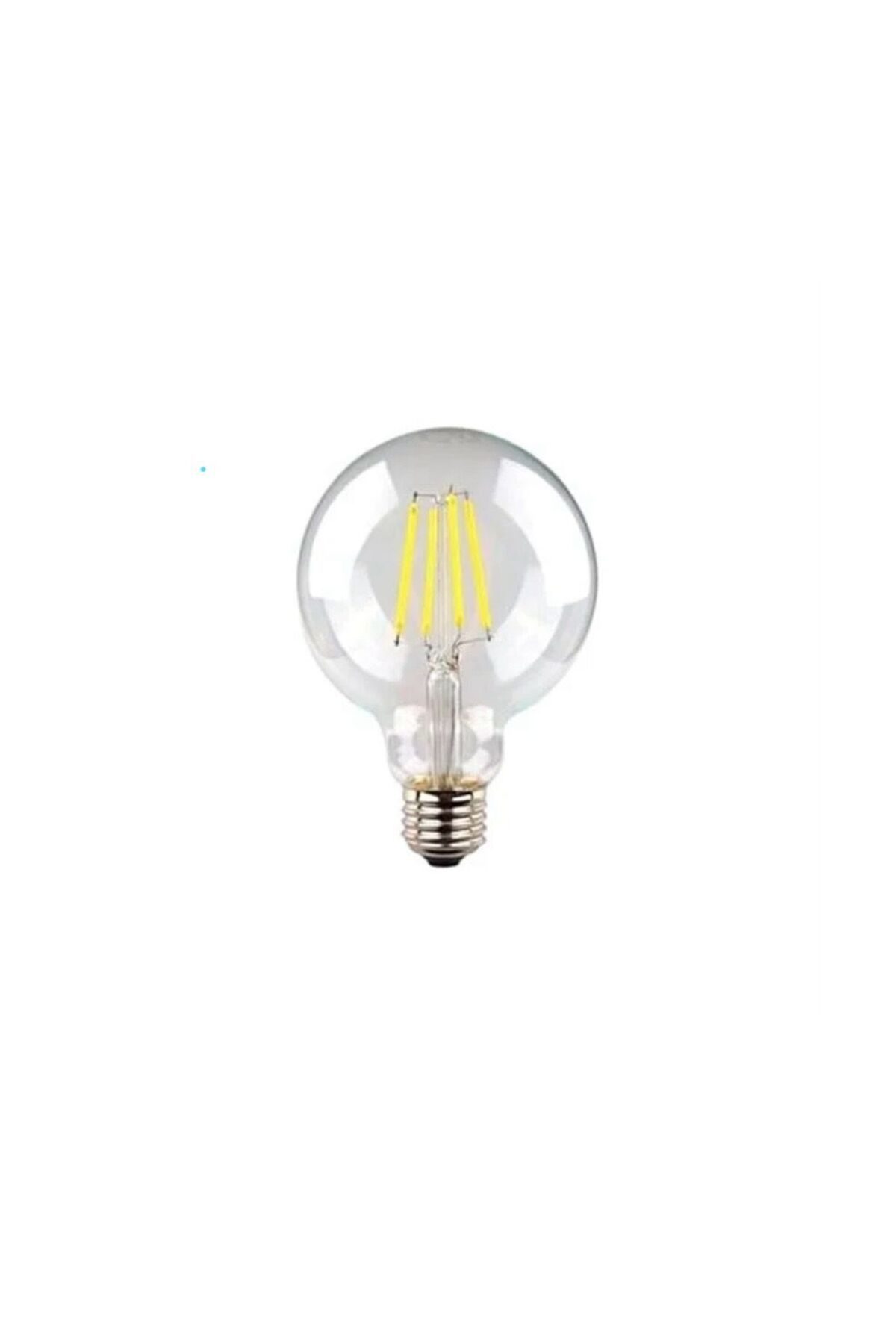 G95 3lü Paket 6500k Beyaz Led Rustik Dekoratif Ampul Vintage Aydınlatma