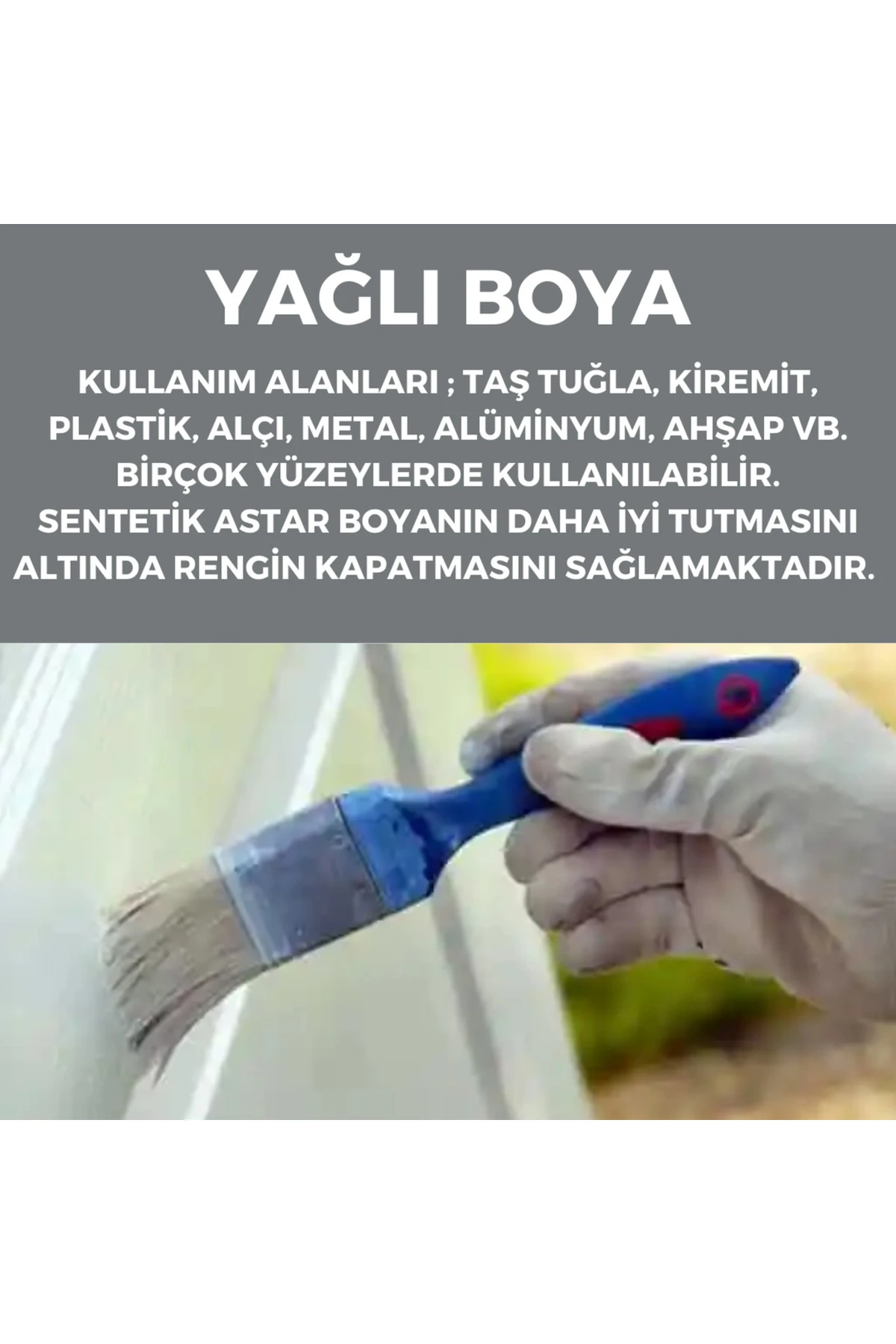 Filli BOYA, YAĞLI PARLAK BOYA SENTETİK 0,75 LİTRE BEYAZ