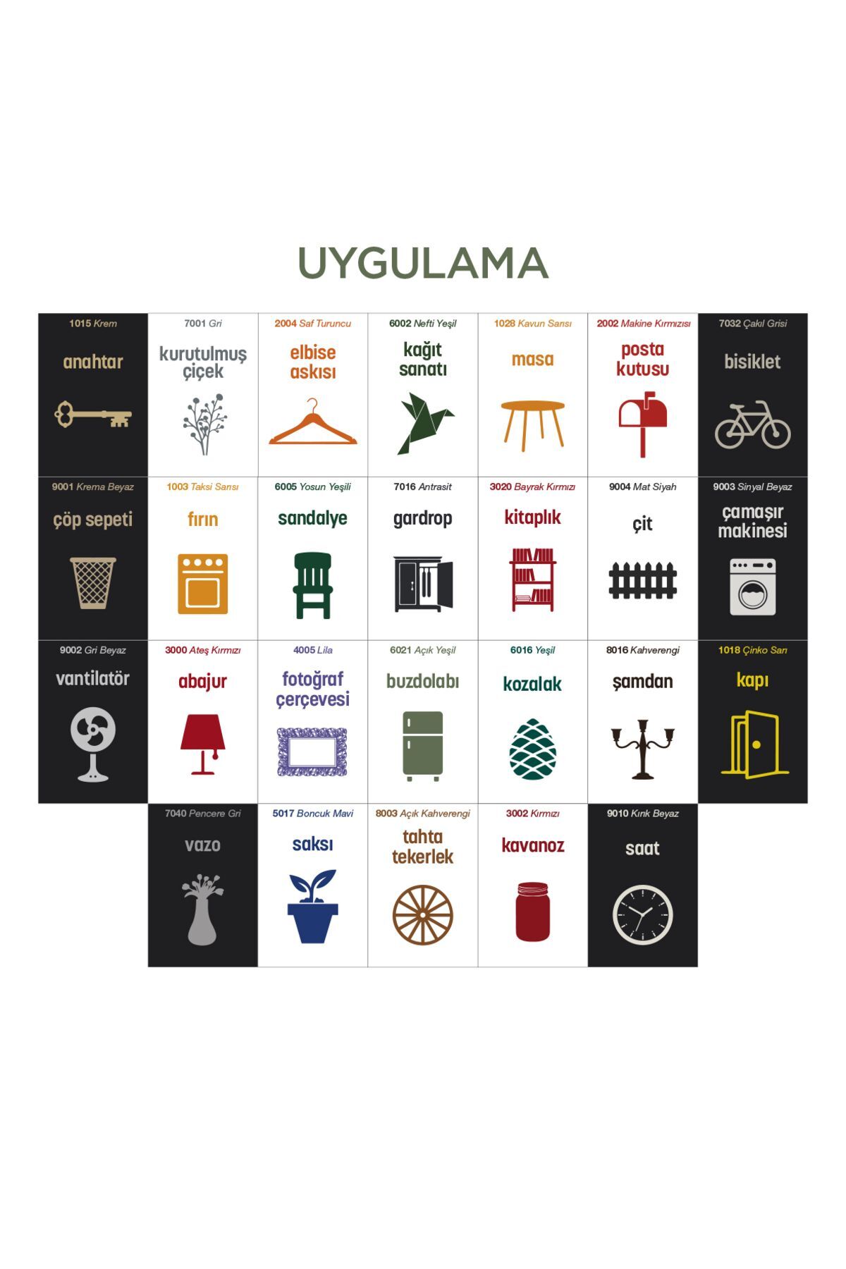 314 Akrilik Sprey Boya Açık Yeşil Ral-6021 Düz Renk