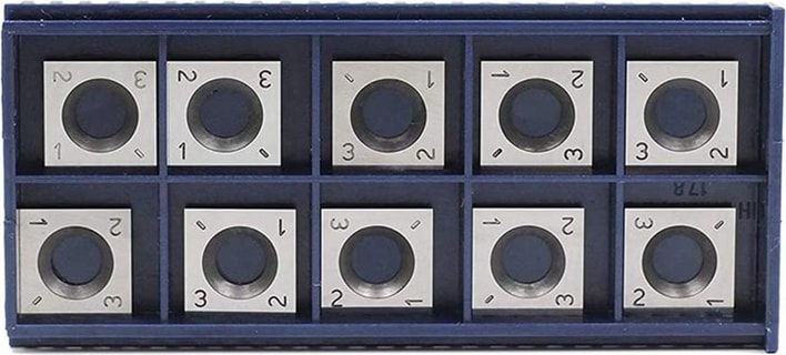 Bradoo-10 Adet 14MM Kare Düz Karbür Kesici Uç ile 10 Adet M610MM Vidalar Ahşap Çalışma Spiral/helisel Planya Kesici Kafa (Yurt Dışından)