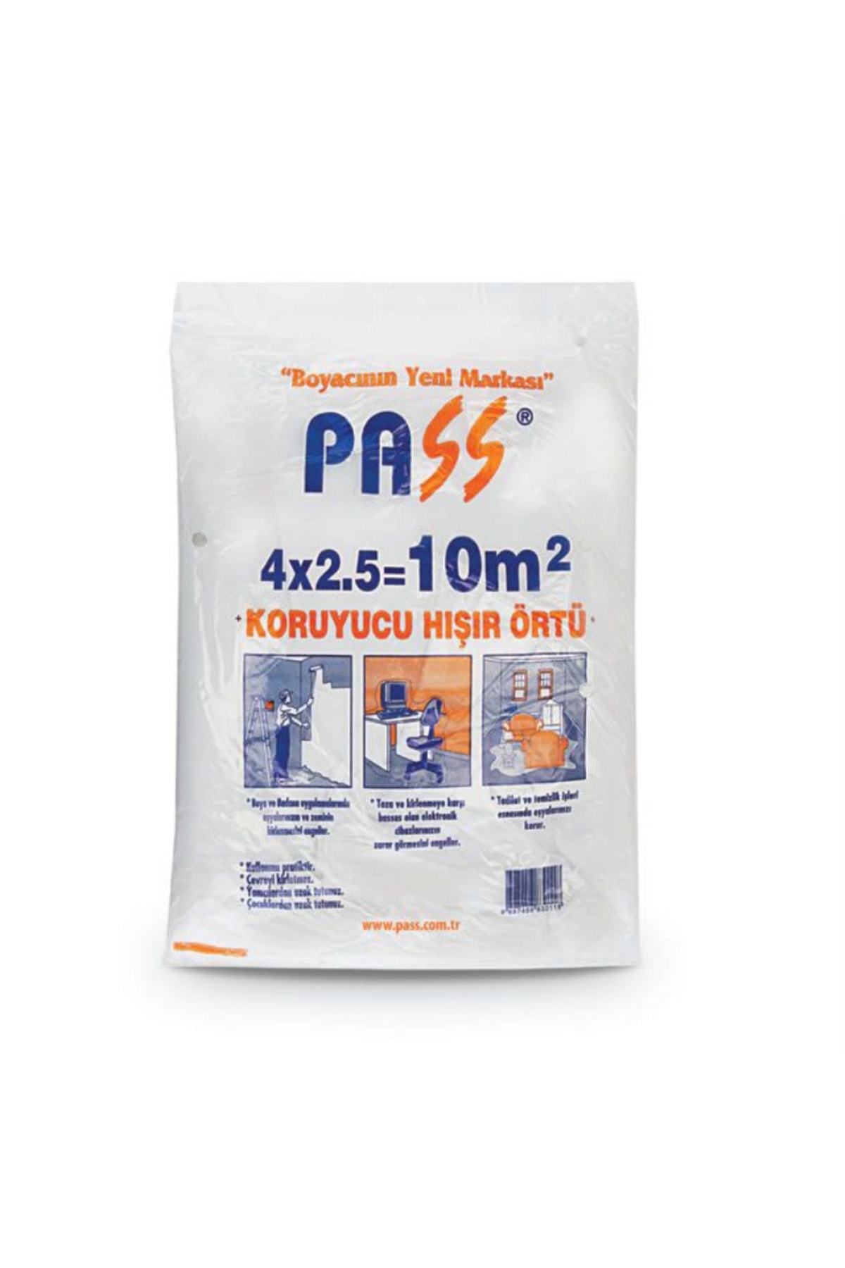 Su Bazlı kokusuz Amerikan Panel Kapı Boyası 2,5 Lt - (RENK: BEYAZ) - 6 Parça Set