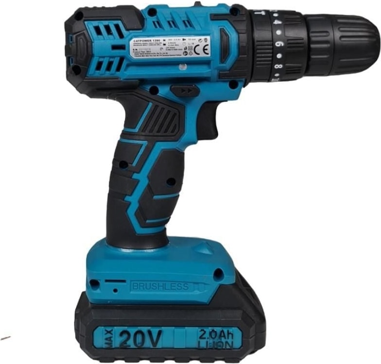 Cat Power 1390 Akülü Darbeli Matkap 20 Volt Kömürsüz