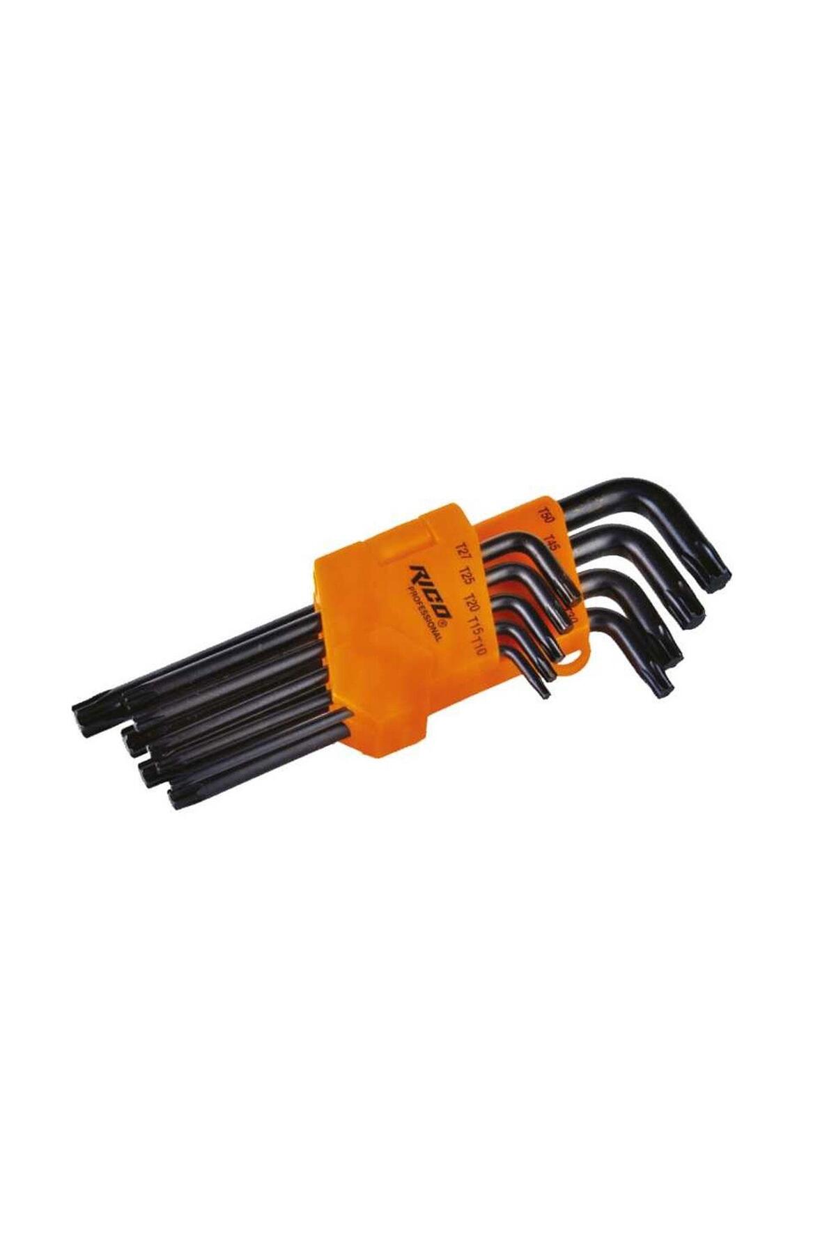RİCO 9 Parça Vakumlu Allen Torx Uzun