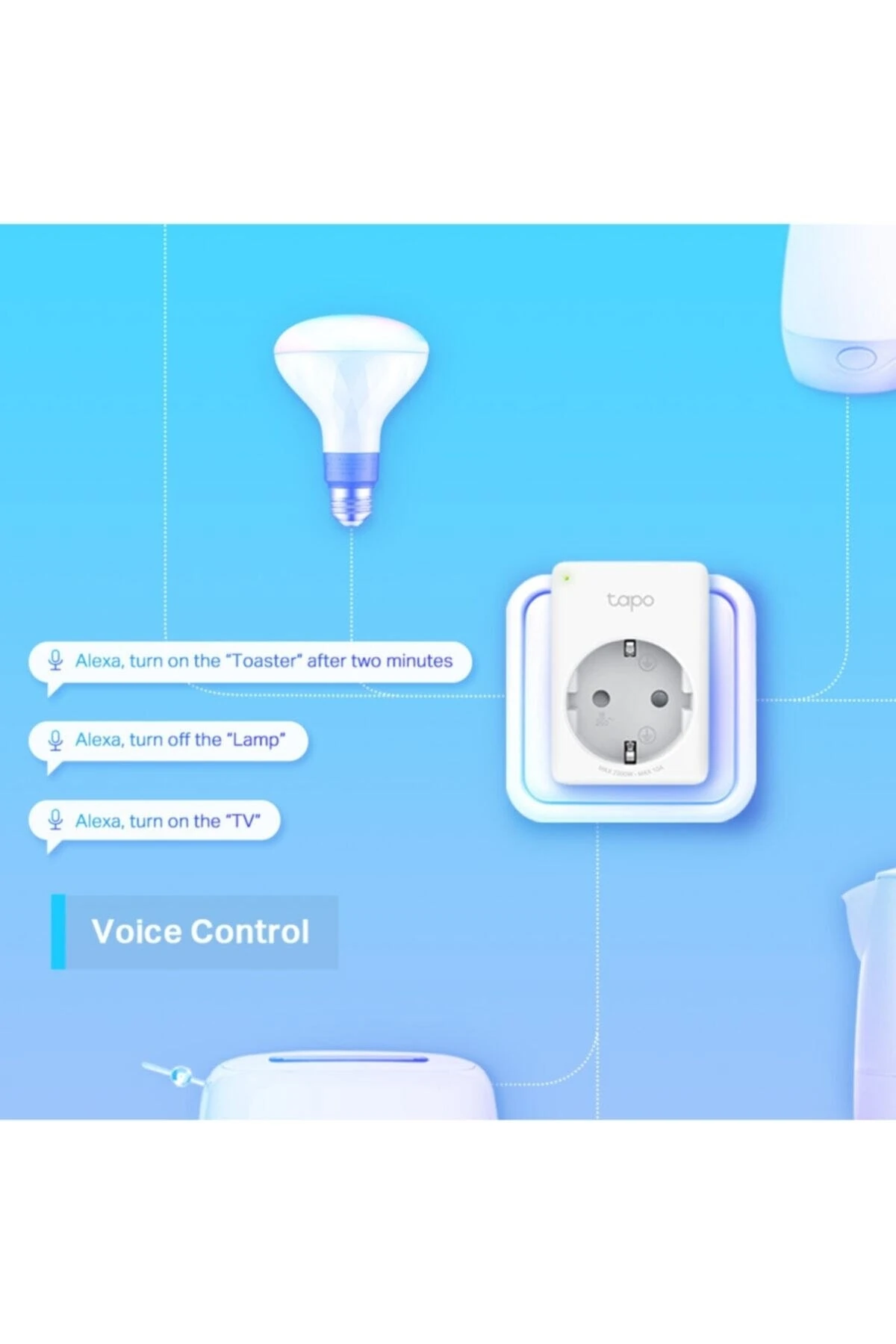 Tapo P100(2-pack)  Mini Akıllı Kablosuz Priz 2'li Paket