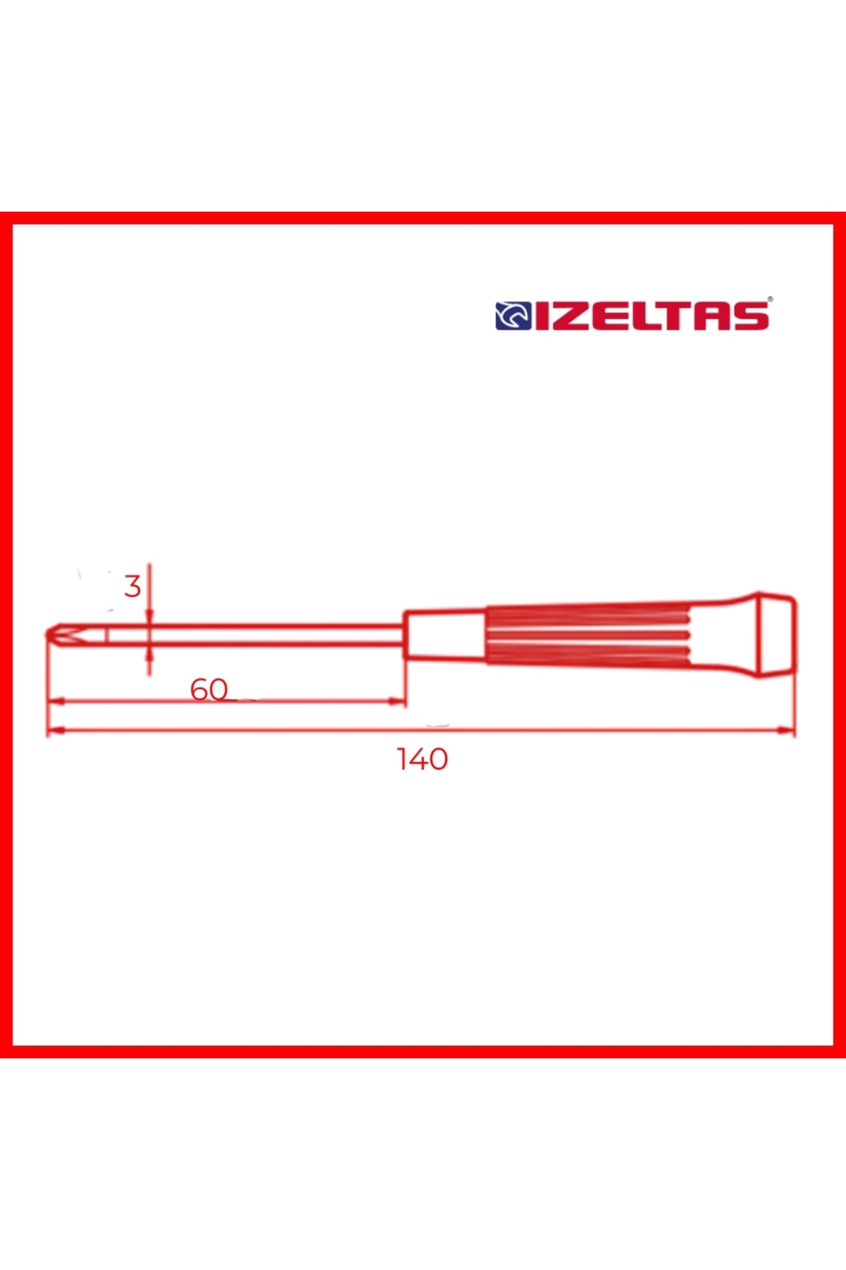 Elektronikçi Tip Klemens Tornavida, Yıldız 3x60mm, Dayanıklı