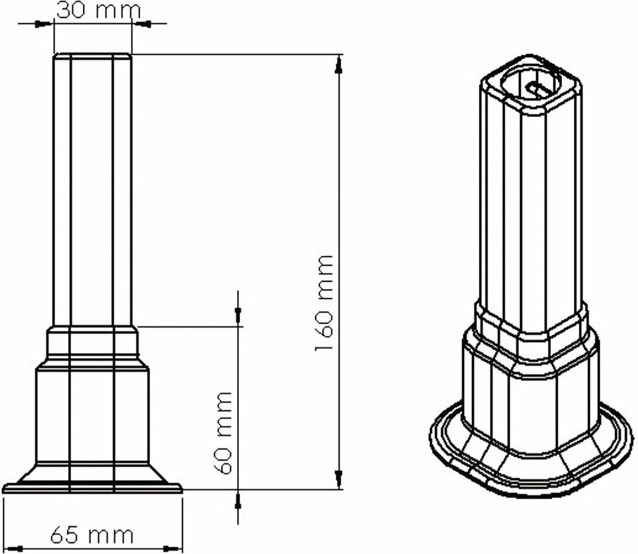 Radyatör Boru Gizleme Ayağı Tekli Petek Aksesuarı 6 cm - 16 cm Arası Ayarlanabilir Beyaz 10 Adet