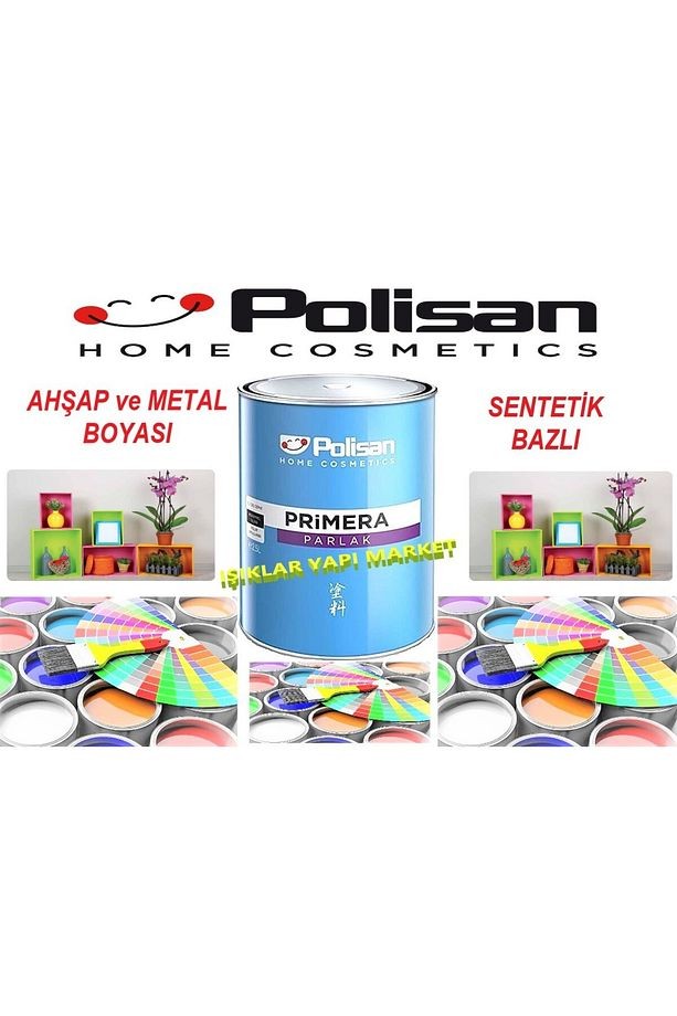 metal ve ahşap boyası-sentetik-parlak-yağlı boya-primera parlak-0,75Lt. -beyaz