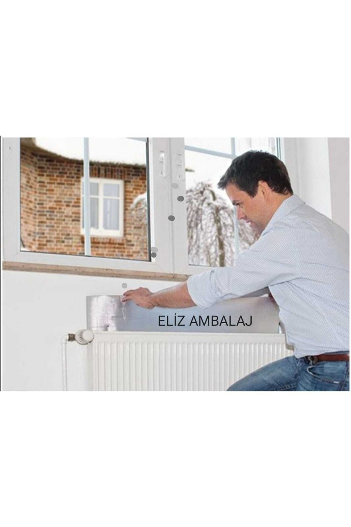 300cmx100cm=3m2 Ve 10mm Kalınlık Kalorifer Petek Arkası Isı Yalıtım Levhası Radyatör Arkalığı