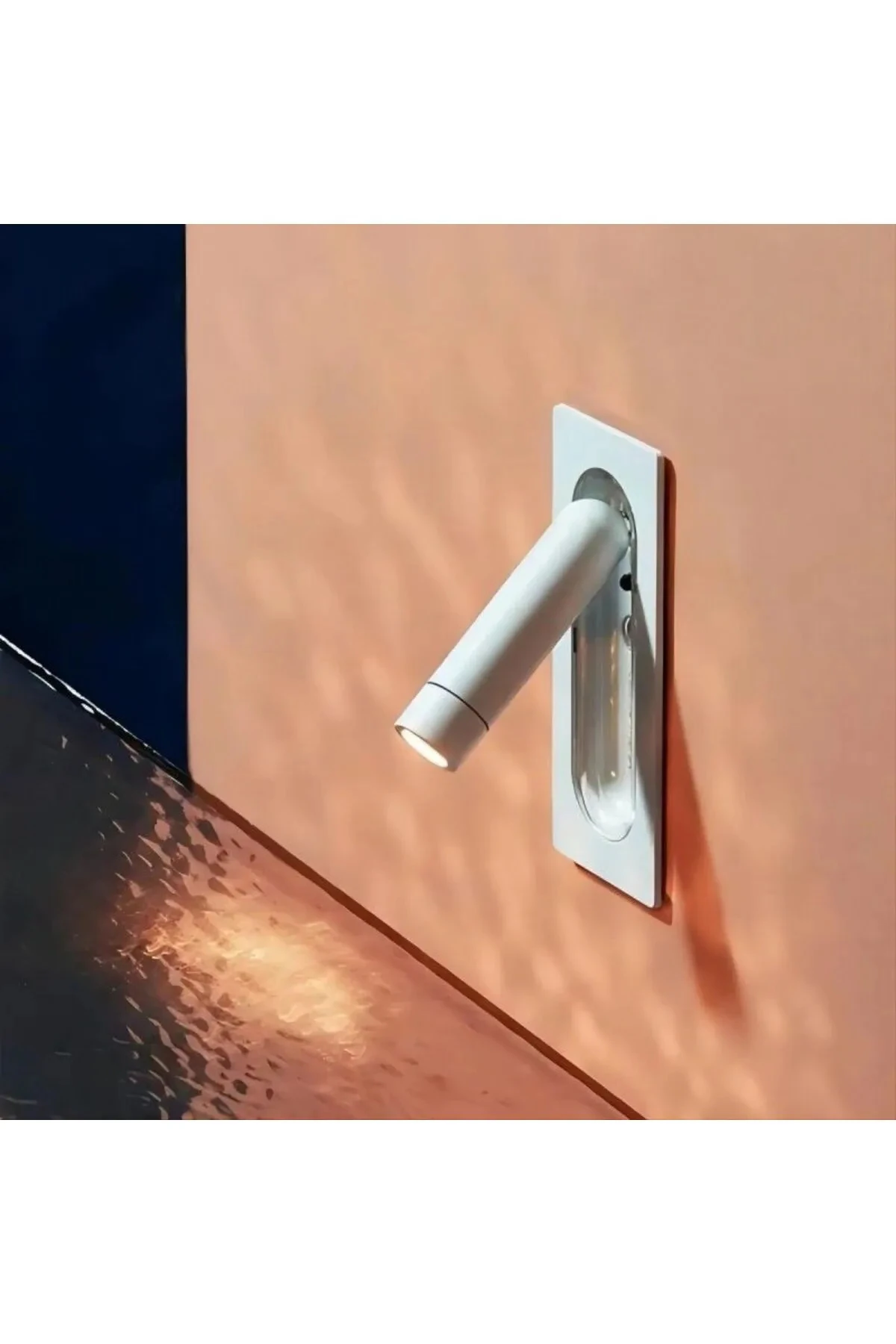 Yatak Başı Gömme Okuma Apliği Dahili Switch Anahtar İle Günışığı Ledli