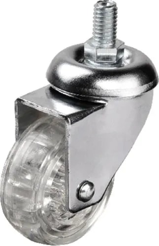 Buğz 302 - 50X20 mm Şeffaf Makaralı Vidalı Teker