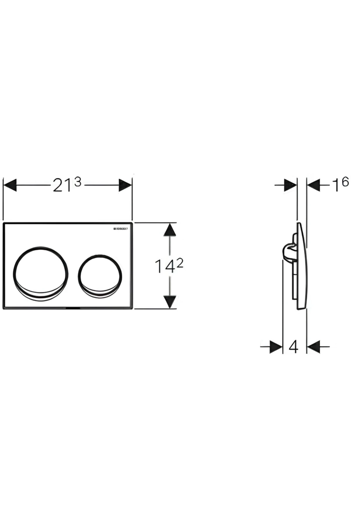 Alpha Kombifix Duvariçi Gömme Rezervuar Seti 8cm 110.174.00.1-MSET