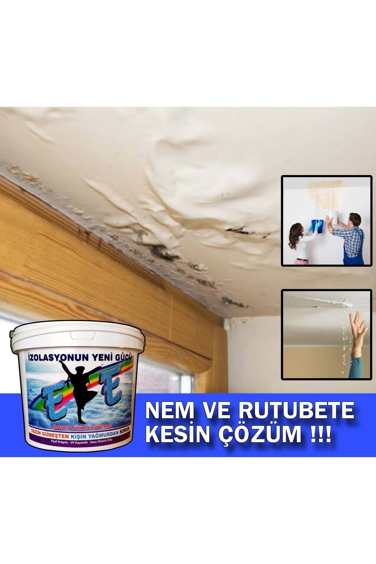 Efe Renkli Su Yalıtım Boyası 15 Kg - Beyaz