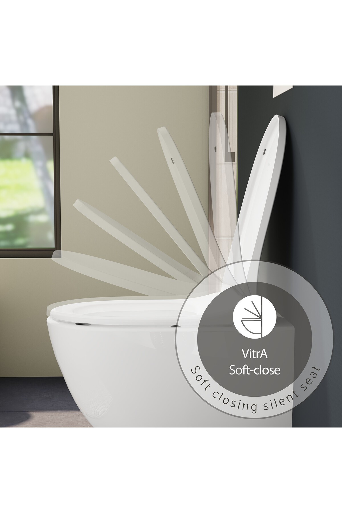 Sento 130-003R009 Klozet Kapağı, Yavaş Kapanır, Kolay Çıkabilir, Beyaz