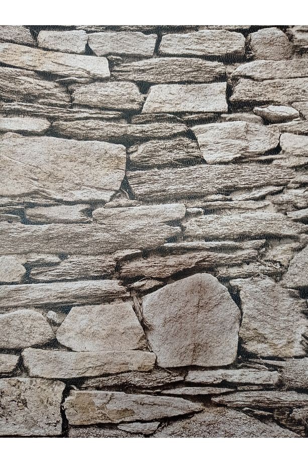 Üç Boyutlu Doğal Taş Desen Duvar Kağıdı