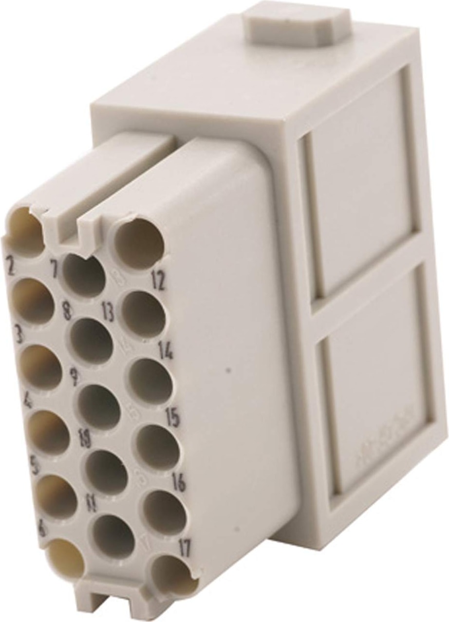 09140173101 -  Han-Modular Serisi Modül, 17 Kontaklı, 3 Sıralı, Dişi