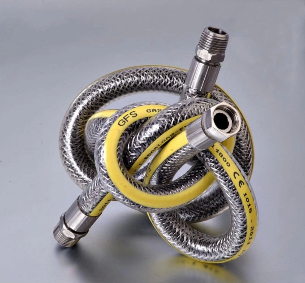 Ocak Fırın Doğalgaz Bağlantı Fleksi Extra Korumalı Hortum 0.75 cm