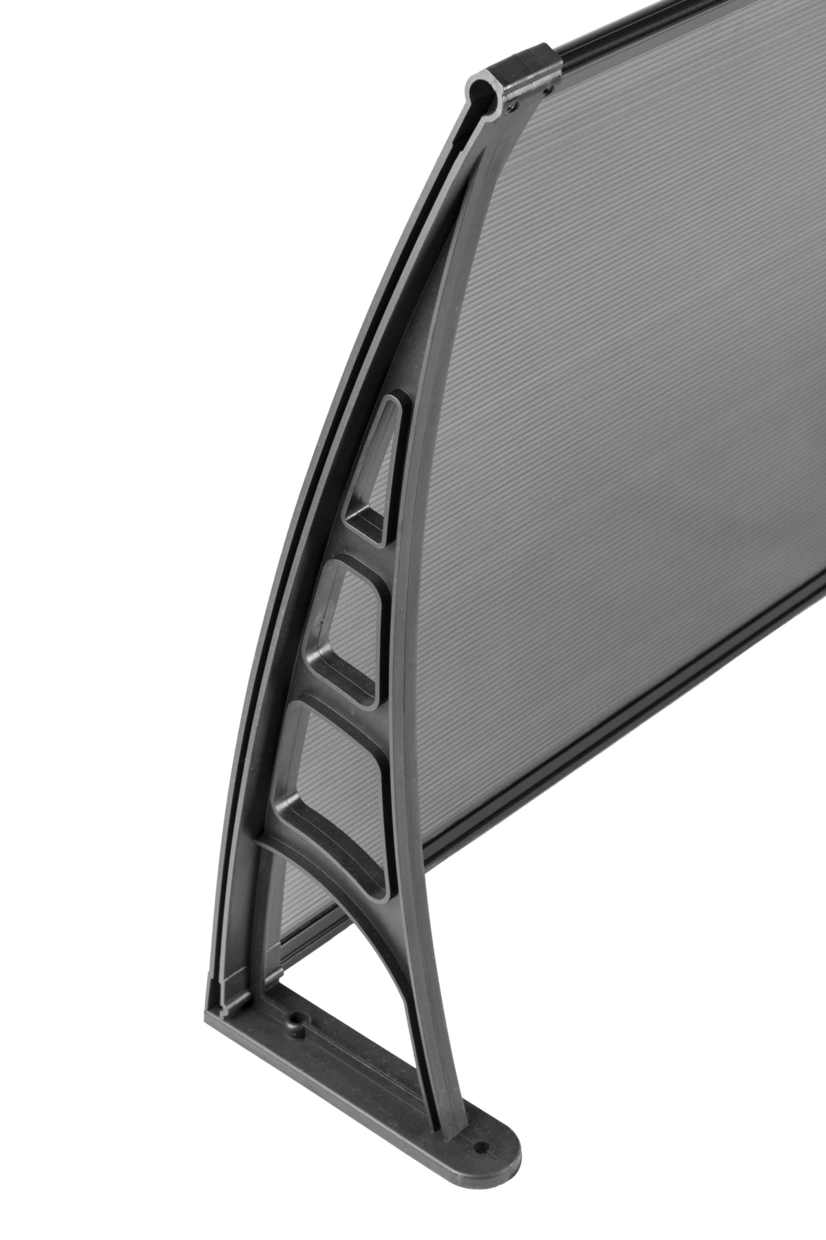 Lotus Kapı Pencere Üstü Pratik Sundurma 70x360 Cm - Siyah