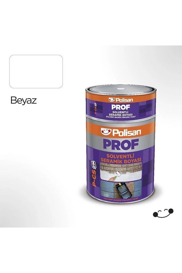 Prof P-CS 2K Solventli Seramik Boyası 3 Kg - Beyaz