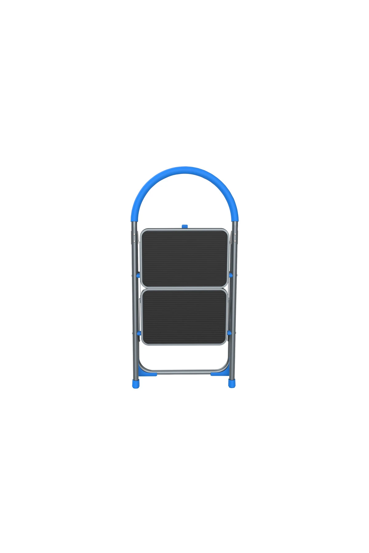 2 BASAMAKLI ÇELİK KATLANIR YER KAPLAMAZ MERDİVEN TABURE 150 KG TAŞIMA KAPASİTELİ