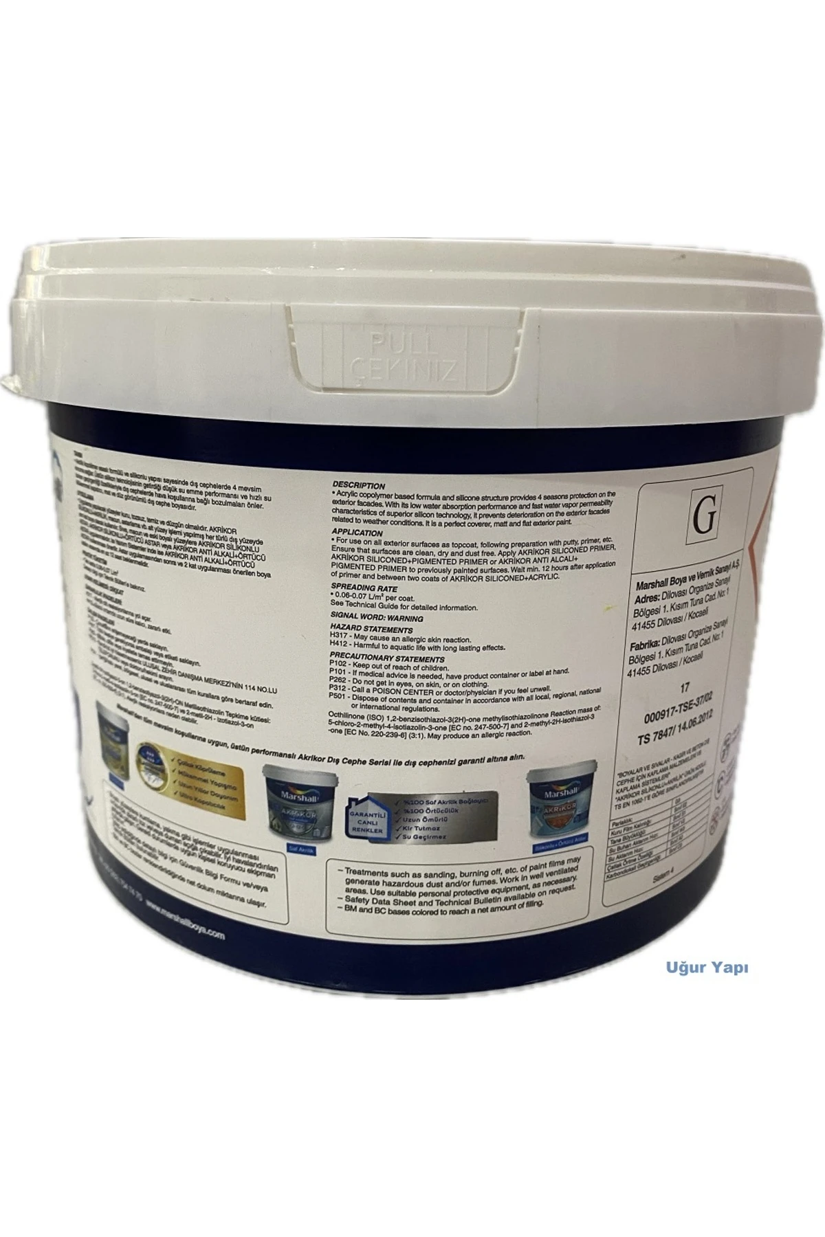 Akrikor Silikonlu Akrilik Dış Cephe Boyası Beyaz ( 4 Mevsim Koruma Kalkanı )