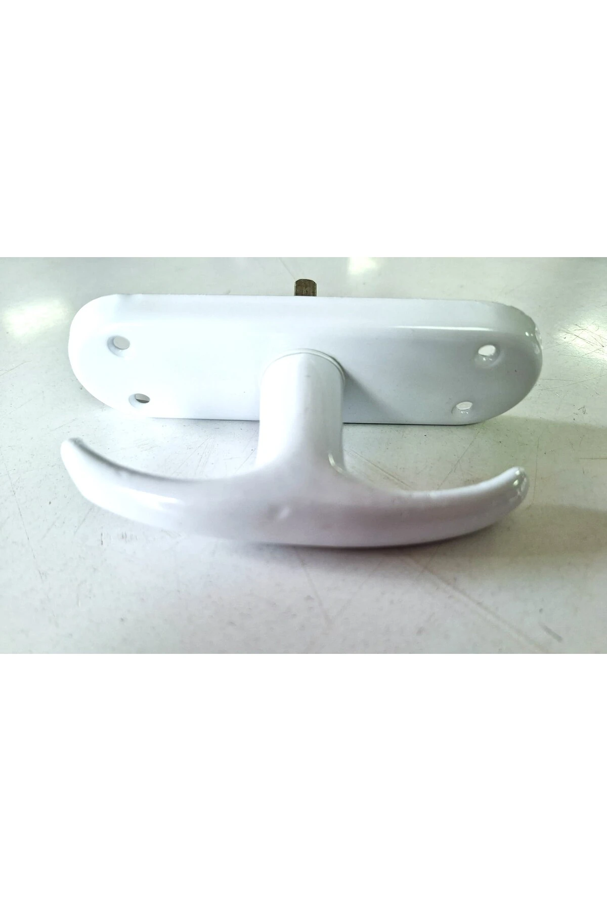 İtalyan Ahşap Pencere Kolu-Mandal Sapı-Metalik Beyaz (4Takım)+Vida Hediyeli