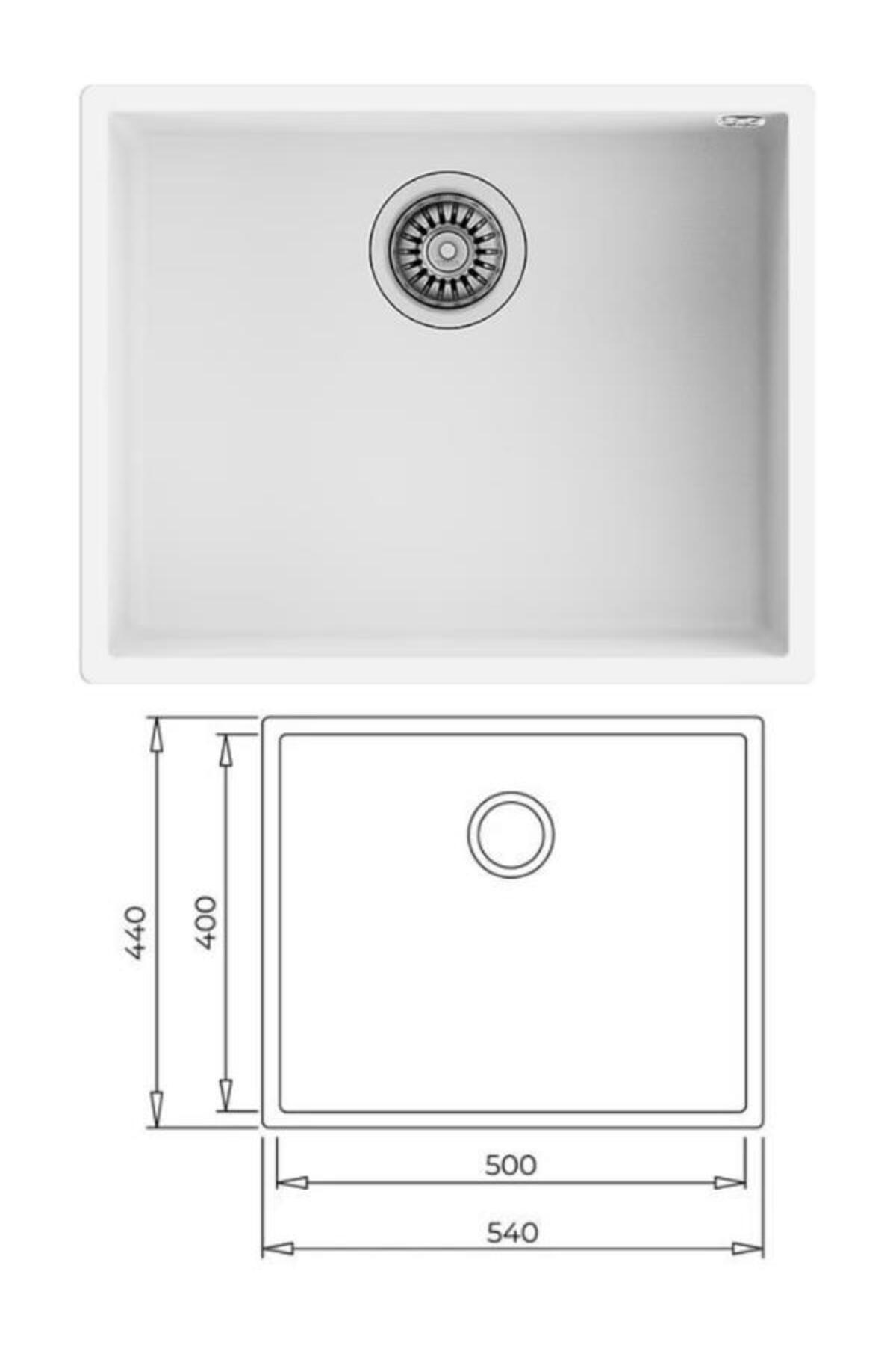 Square 40.40 Beyaz Evye + IN 995 Beyaz  Batarya Set