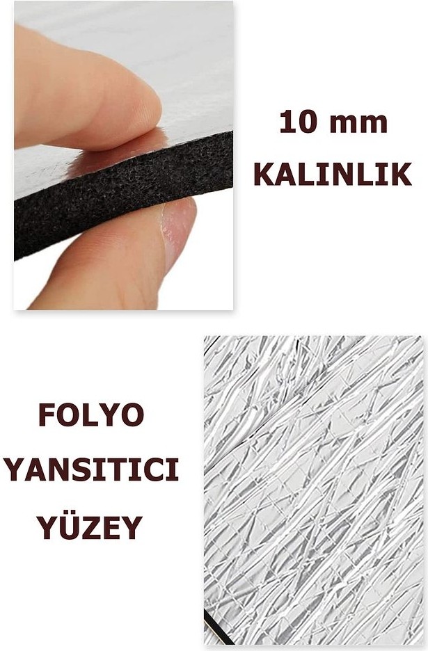 2'li 10MM Kalorifer Radyatör Arkalığı Isı Tasarruf Yalıtım Levhası