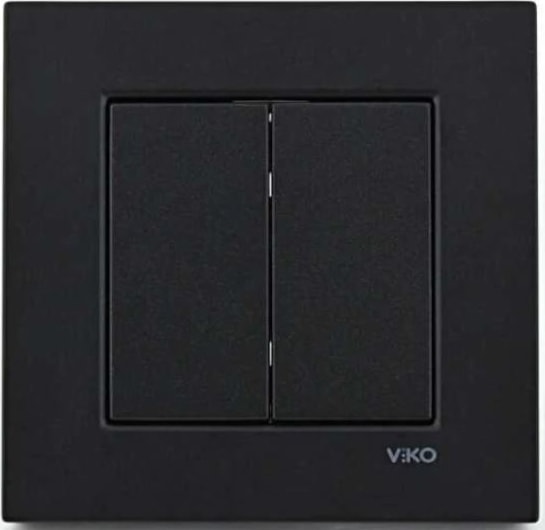 Novella Siyah Ikili Anahtar Komütatör Çerçeveli