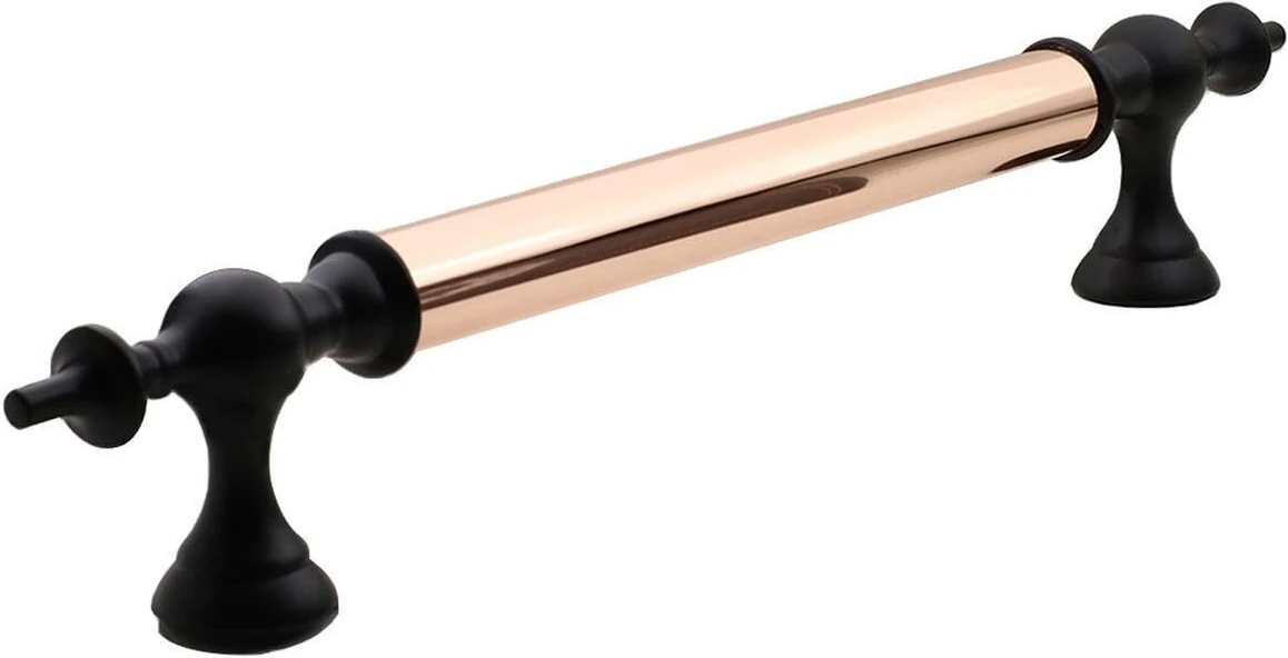 Sürgülü Kapı Çekme Kolu, Çelik, Bakır, Siyah, 30 Cm, Dayanıklı, Şık Tasarım