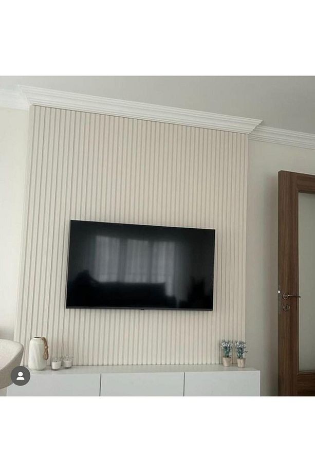 Akyürek Lb 3771 Model Bianco Renk ( Beyaz -kırık Beyaz Arası ) Duvar Kaplamma Panel Lambri