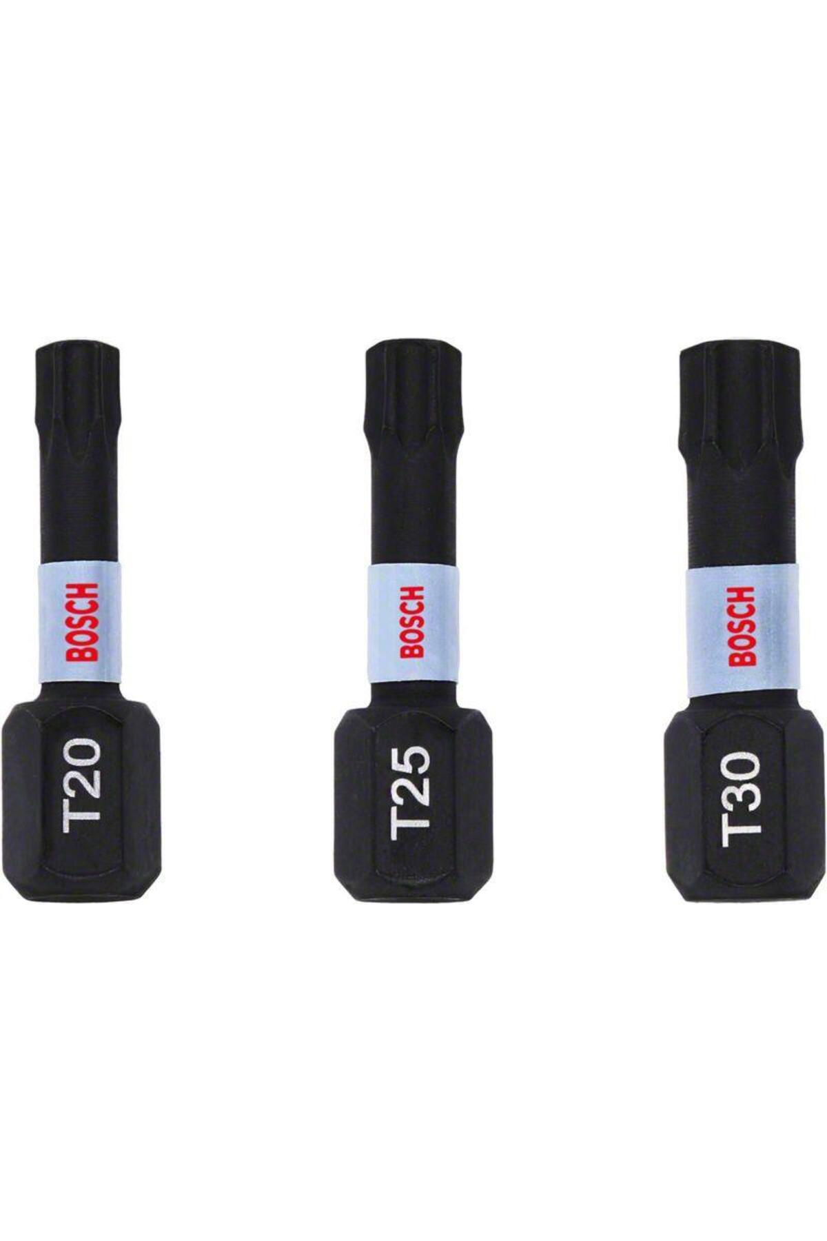BOSCH Impactc Torx Bits Ucu T20/25/30 X 25 Mm 3'lü 2608522479