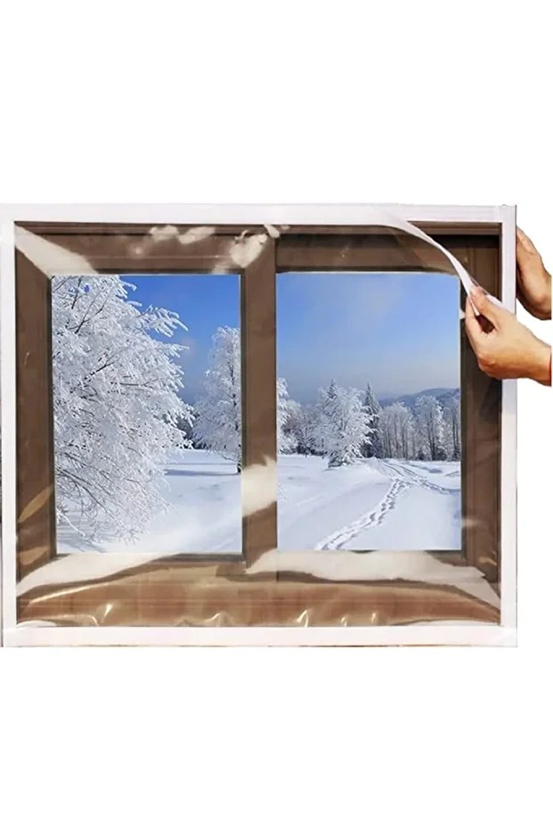 Pencere Yalıtım Filmi Şeffaf Branda 1 X 1.5 Metre