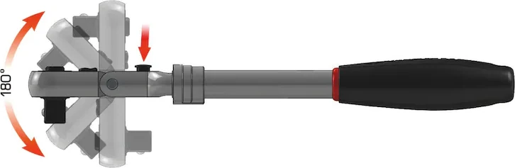 Mafsallı Teleskobik Cırcır ½"294-432MM